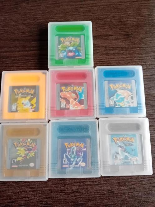 Pokémon Crystal Gold Silver Yellow Red Blue Green, Games en Spelcomputers, Games | Nintendo Game Boy, Zo goed als nieuw, Avontuur en Actie