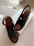 Zwarte sandalen met hak See by Chloé, Ophalen of Verzenden, Zo goed als nieuw