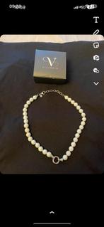 Collier Victoria en perles et argenté, Bijoux, Sacs & Beauté, Colliers, Comme neuf, Argent, Argent