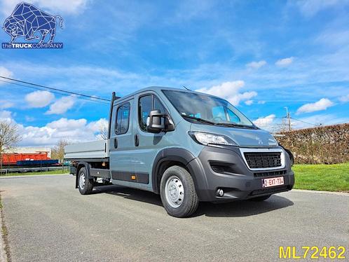 Peugeot Boxer open laadbak dubbele cabine 435 L4 2.2 BleuHDI, Auto's, Bestelwagens en Lichte vracht, Bedrijf, Te koop, Peugeot