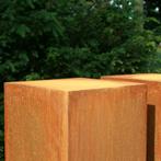 cortenstaal sokkel / voetstuk / pedestal / ook op maat, Tuin en Terras, Tuinbeelden, Verzenden, Nieuw, Overige materialen, Overige typen