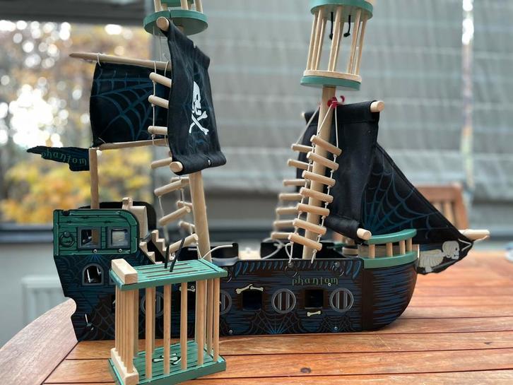 Bateau pirate Phantom Papo, Kinderen en Baby's, Speelgoed | Houten speelgoed, Gebruikt, Ophalen