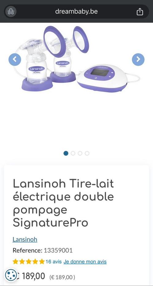 Lansinoh SignaturePro elektrische borstkolf met dubbele pomp, Kinderen en Baby's, Babyvoeding en Toebehoren, Zo goed als nieuw