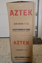 2 BOÎTIERS AZTEK 112 + AMPLIFICATEUR AZTEK L 1500, Autres marques, 120 watts ou plus, Autres types, Enlèvement