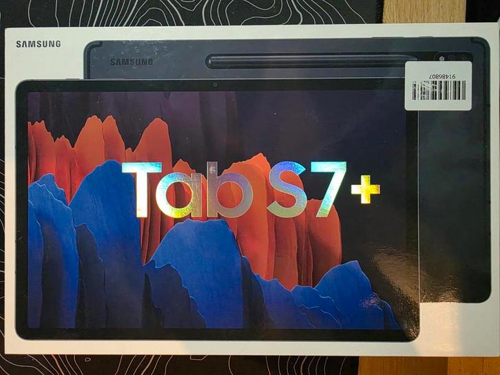 Samsung Galaxy Tab S7+ (étui Samsung assorti inclus), Informatique & Logiciels, Android Tablettes, Neuf, Wi-Fi, 12 pouces, 128 GB