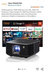 Yaber-projector met ingebouwde Android TV en JBL-geluid, Audio, Tv en Foto, Ophalen of Verzenden, Zo goed als nieuw