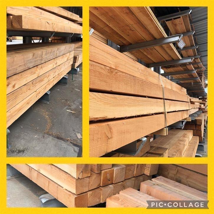 GROOT assortiment fijnbezaagd en geschaafd douglas, Tuin en Terras, Palen, Balken en Planken, Nieuw, Ophalen of Verzenden