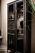 NIEUWE Zwart metalen kast - drankenkast – vitrinekast GHIS, Ophalen, Nieuw