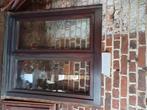 Gratis Houten merbau venster met dubbel glas, Doe-het-zelf en Bouw, Dubbelglas, 80 tot 120 cm, Gebruikt, Ophalen of Verzenden