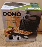 DOMO Snackmaker 2-in-1: croque-wafel - zwart, Ophalen, Nieuw
