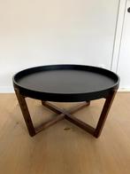 Table basse noire DRACO (CASA), 50 à 100 cm, Industrieel, Rond, Autres essences de bois