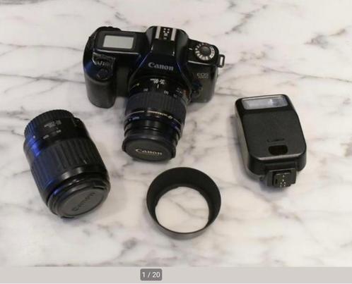 Canon 1000 N en 35-80/4-5.6 EF,80-200/4.5-5.6 EF, flash 200E, Verzamelen, Foto-apparatuur en Filmapparatuur, Fototoestel, 1980 tot heden