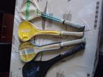 4 x squash racket met hoes, Racket, Gebruikt, Ophalen of Verzenden, Met hoes