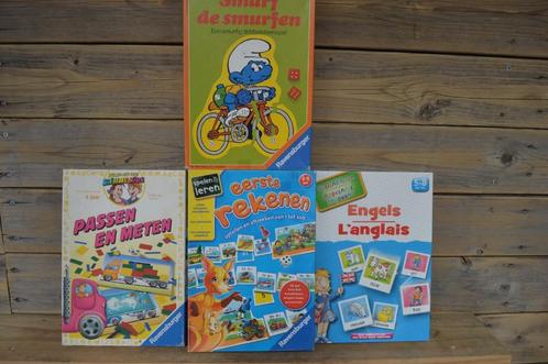 gezelschapsspelletjes smurf, eerste rekenen, Engels, Hobby en Vrije tijd, Gezelschapsspellen | Bordspellen, Gebruikt, Ophalen of Verzenden