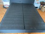 Boxspringbed 160x200, Huis en Inrichting, Ophalen, Gebruikt, Zwart, Tweepersoons