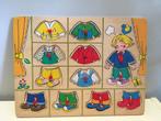 Houten legpuzzel kledij, Ophalen of Verzenden, Zo goed als nieuw, 6 maanden tot 2 jaar