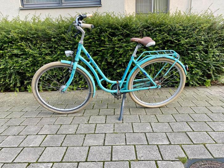 Blauwe Victoria, Fietsen en Brommers, Fietsen | Dames | Damesfietsen, Gebruikt, Ophalen