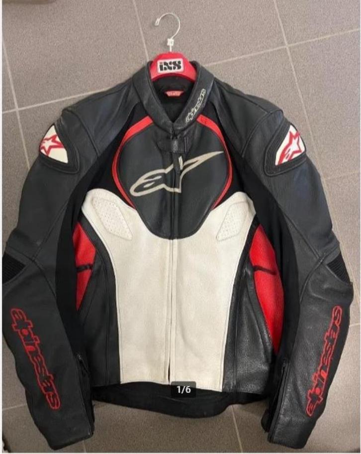 Alpinestars Jaws geperforeerde leder jas     EU52, Motoren, Kleding | Motorkleding, Jas | leer, Heren, Tweedehands, Ophalen