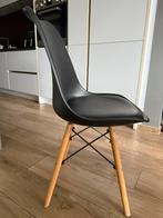6 chaises style Eames noires, Maison & Meubles, Chaises, Bois, Comme neuf, Enlèvement, Cinq, Six Chaises ou plus