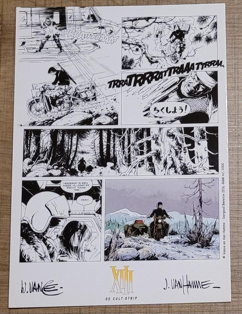 Postkaart/ reclamekaart strip XIII, Ophalen of Verzenden, Zo goed als nieuw