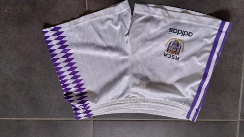 RSCA Anderlecht short retro cult 1995 1996, Sport en Fitness, Voetbal, Gebruikt, Broek, Ophalen of Verzenden