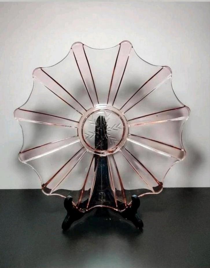 Art-déco schaal, Antiek en Kunst, Antiek | Glaswerk en Kristal, Ophalen of Verzenden