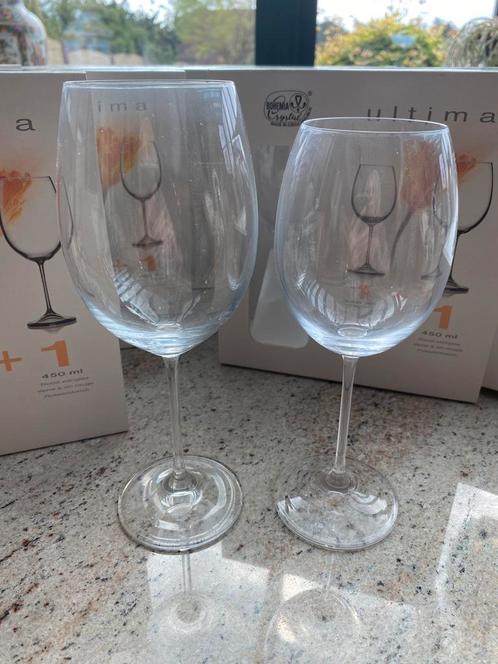 Nieuw Bohema Crystal Ultima wijnglazen, Antiek en Kunst, Antiek | Glaswerk en Kristal, Ophalen