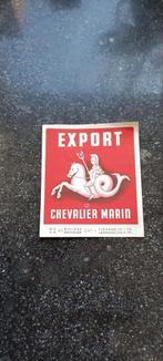 Oud bieretiket export  br Chevalier Marin Mechelen, Verzamelen, Biermerken, Ophalen of Verzenden, Zo goed als nieuw