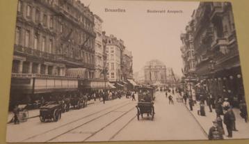 Carte postale Bruxelles BOULEVARD anspach laan TOP  disponible aux enchères