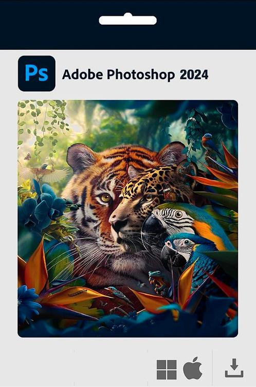 Adobe Photoshop 2024 origineel pakket, Computers en Software, Ontwerp- en Bewerkingssoftware, Zo goed als nieuw, Ophalen of Verzenden