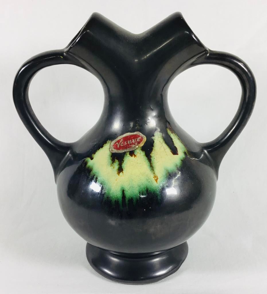 Faiencerie de Thulin Vase Art Déco céramique antique 1930s, Enlèvement ou Envoi