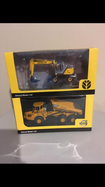 Nieuwe set schaalmodellen 1:87 grondverzetmachines  beschikbaar voor biedingen