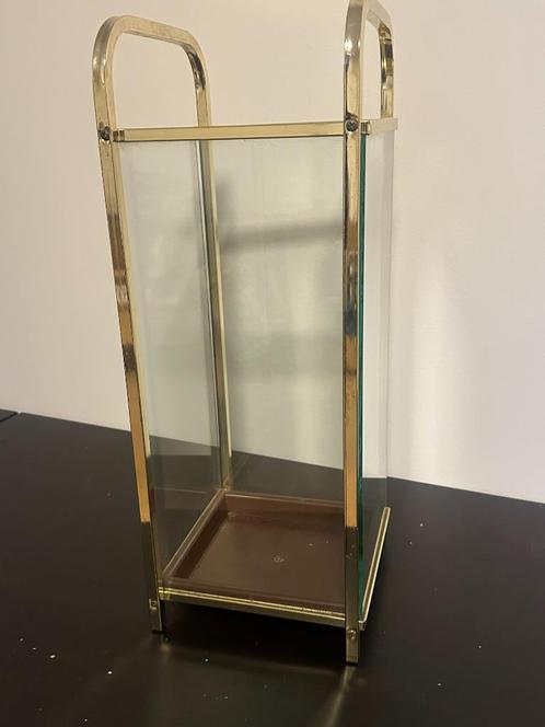 Vintage Gouden Paraplubak – Hollywood Regency, Huis en Inrichting, Woonaccessoires | Paraplubakken, Zo goed als nieuw, Metaal