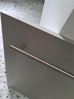 2 inox handgrepen, Ophalen of Verzenden, Zo goed als nieuw, Schroeven, Inox