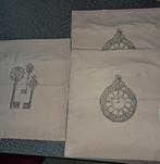 3 housses de coussins, Ophalen, Gebruikt, Beige, Vierkant