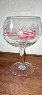 Brasserie bière ancien verre Carlier Frameries, Enlèvement ou Envoi, Comme neuf, Verre ou Verres, Autres marques