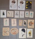 Verzameling van originele 18 prenten ca 1890 Belle Epoque, Ophalen of Verzenden