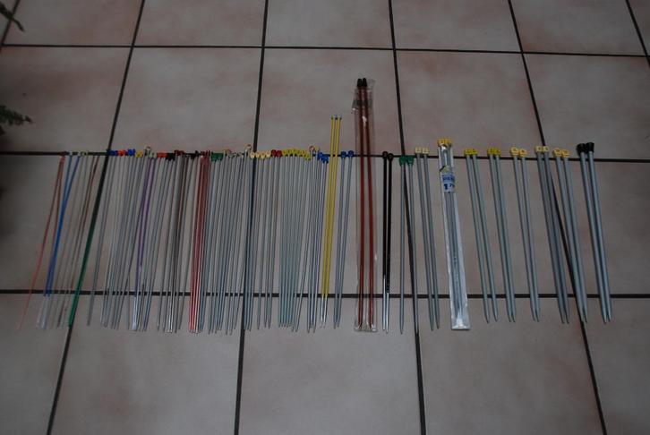 Grote partij breinaalden voor €1 per paar., Hobby en Vrije tijd, Breien en Haken, Gebruikt, Breien, Naald, Ophalen of Verzenden