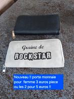 Nouveau !! Porte monnaie gris ou noir 3 euros piece, Enlèvement ou Envoi, Noir