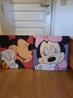 Canvas Mickey & Minnie Mouse, Antiek en Kunst, Ophalen