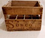 Sunco Luxe Limonade - Zeldzame houten krat 1964, Verzamelen, Merken en Reclamevoorwerpen, Ophalen of Verzenden, Gebruikt, Overige typen