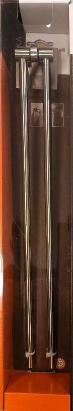 Dubbele handdoekhouder RVS. Haceka, Huis en Inrichting, Ophalen of Verzenden, Nieuw, Overige kleuren, Handdoekenrek