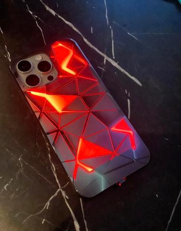LED iPhone 15 ProMax hoesje beschikbaar voor biedingen