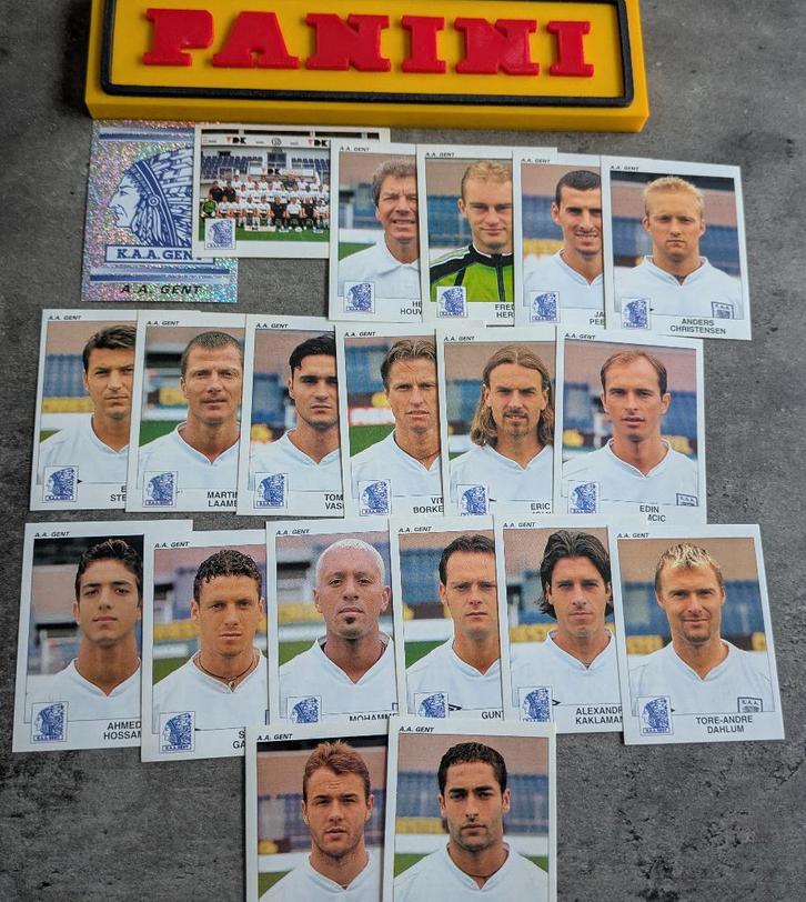 LOT DE 20 AUTOCOLLANTS PANINI FOOTBALL 2001 AA GENT, Hobby & Loisirs créatifs, Autocollants & Images, Neuf, Envoi