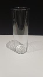 Glazen vaas 25cm hoog x 9cm breed in goede staat, Huis en Inrichting, Woonaccessoires | Vazen, Overige kleuren, Ophalen of Verzenden