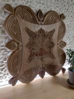 Vintage BOHO houten paneel 71 x 66.5 cm, Antiek en Kunst, Ophalen