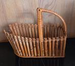 Vintage Rotan Flessenmand, Ophalen of Verzenden, Gebruikt