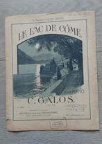 Antiek bladmuziek begin jaren 1900 Le Lacr de Côme., Ophalen of Verzenden