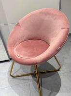 Moderne velvet stoel, Huis en Inrichting, Stoelen, Ophalen, Zo goed als nieuw