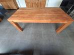 Tafel in teak : 2 m x 1 m x 0,80 m, Huis en Inrichting, Tafels | Eettafels, Ophalen, Gebruikt, 100 tot 150 cm, Teakhout